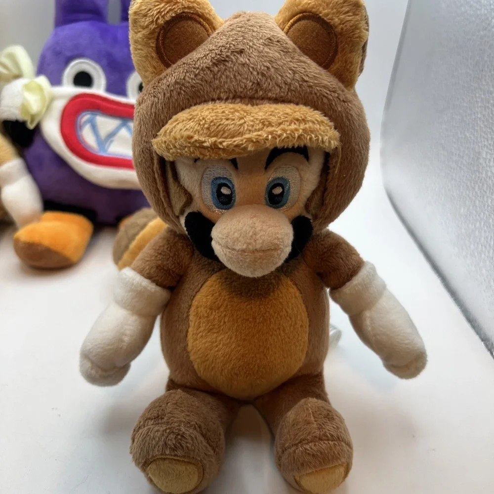 Super Mario Plush Lot of 6 Sanei Nintendo Boo Tanooki Cat Luigi Boom Boom Nabbit